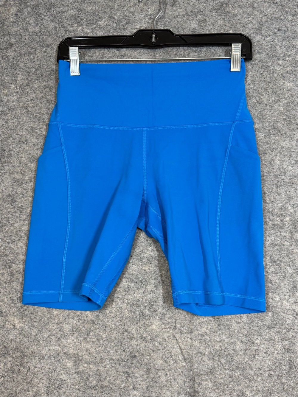 Lululemon Align High Rise Biker Shorts Blue Size 8 Yoga Pilates Athleisure Comfy